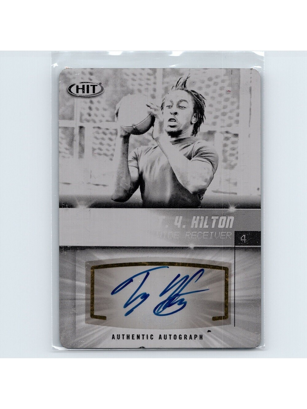 2012 Sage HIT T.Y. Hilton RC Autograph Printing Plate 1/1 FIU Panthers